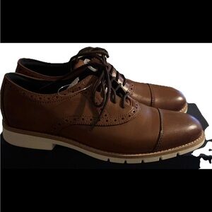 Cole Haan Men's British Tan Flexgrand Cap Toe Oxford Shoes SZ: 12 NWB C40341
